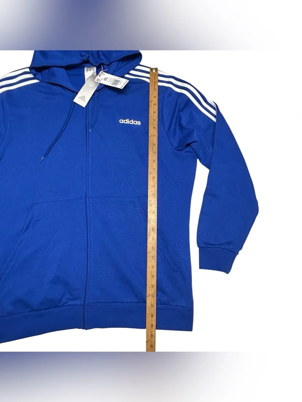 Adidas Track Mens Size 2XL Hoodie Jacket Golf Running  Activewear Full Zip NWT